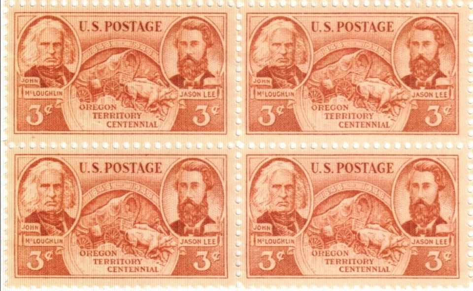 United States 3¢ Oregon Territory Centennial Postage Stamp #964 x 100 Singles - Image 1 of 1