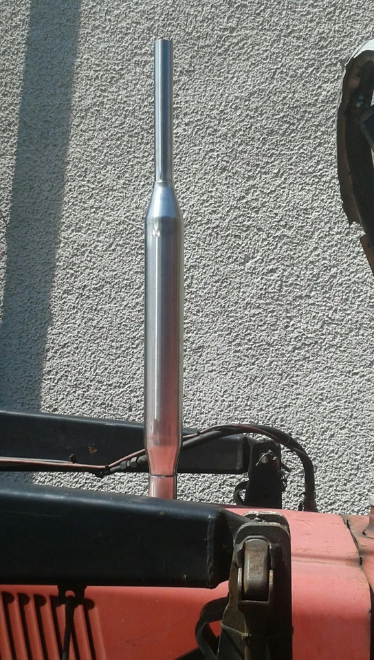 Edelstahl auspuff traktor passend für IHC 644/744/844 & 633/733/833 - Bild 1 von 3