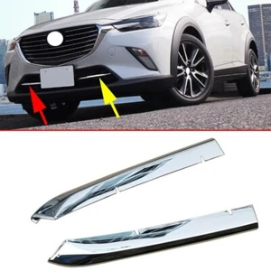 Chrome Front Bumper Grille Below Grill Cover Trim For Mazda CX-3 CX3 2016-2020 - Picture 1 of 10