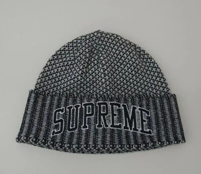 Bonnet Fair Isle Noir FW20 Supreme - Photo 1/4