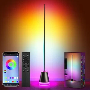 Smart RGB LED Corner Floor Lamp,172 LEDs Bright Standing Lamps for Living Room w - Picture 1 of 8