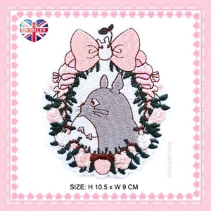 🌸 TOTORO STUDIO GHIBL Full Embroidered Applique Iron Sew On Patch Badge UK 🌸 - Picture 1 of 2