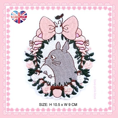 🌸 TOTORO STUDIO GHIBL Full Embroidered Applique Iron Sew On Patch Badge UK 🌸 - Image 1 of 2
