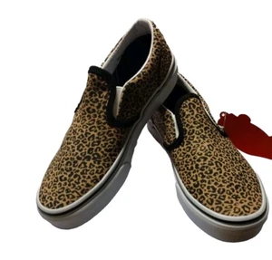 Vans Classic Slip On VN0A4BUTYS51 Children's Leopard Black Sneakers Shoes B807 - Picture 1 of 6