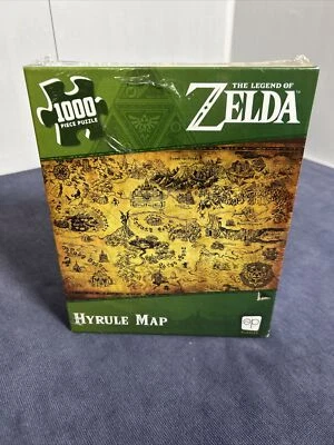 NEW/SEALED Legend Of Zelda Hyrule Map 1000 Pc Jigsaw Puzzle Usaopoly - Image 1 of 4