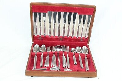 C X55 Piece Profile Stainless Steel Cutlery Set In Canteen 2191.4g • 7.50£