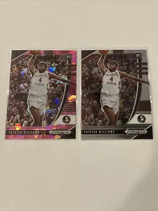 2020-21 PRIZM DRAFT PICKS PATRICK WILLIAMS PINK ICE Rookie # 60 and Base - Picture 1 of 5