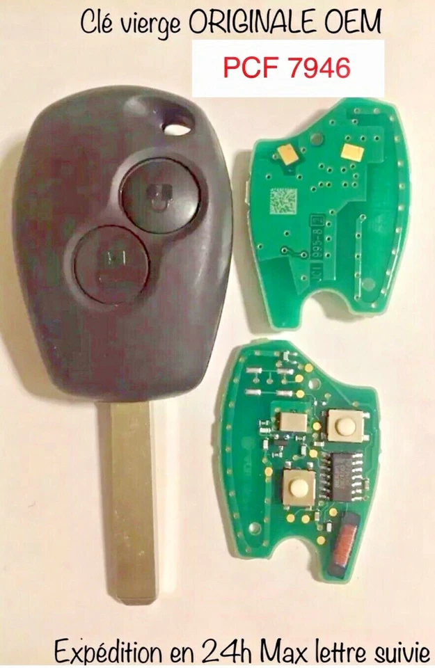 Clé Vierge Pcf7946 Clio3 Twingo Dacia DUSTER Kangoo 2 Circuit ORIGINAL Clio 3