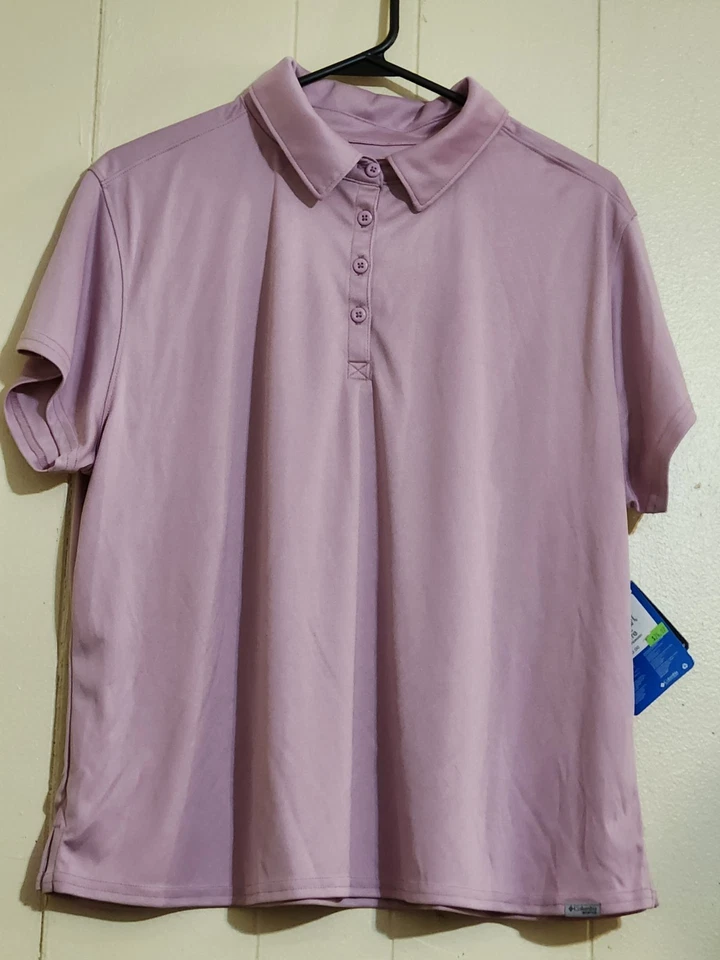 Columbia Women's PFG Tidal Tee Short Sleeve Polo - Minuet - Size XX-Large