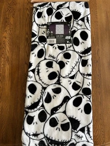 Nightmare Before Christmas JACK SKELLINGTON 60"X 70" Plush Throw Blanket  NEW - Picture 1 of 3