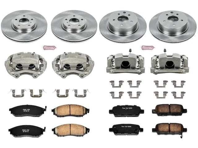 Kit de pastillas de freno y rotor delanteras y traseras 34MBHT33 para Infiniti G35 2005 2006 2007 Foto 1 de 1