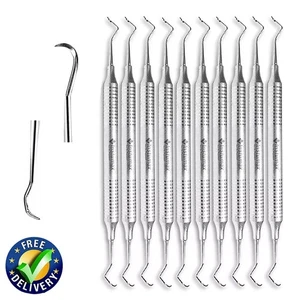 Escalador de hoz 204S Instrumentos dentales de mano herramienta de higiene profesional selección periodontal - Imagen 1 de 7