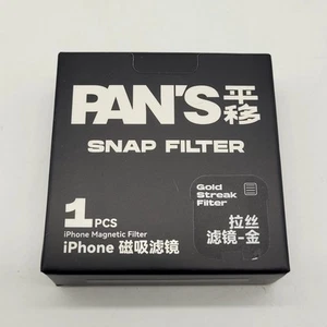 Pans Snap Filter Gold Streak for I Phone 14, Requires Magnetic Base - Picture 1 of 2
