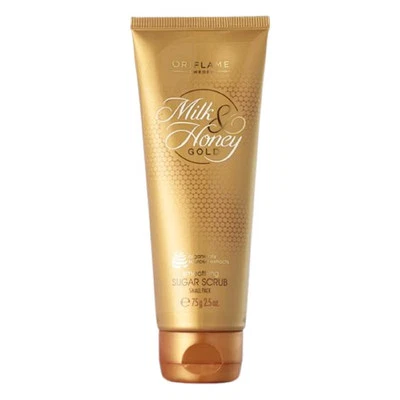 ORIFLAME Milk and Honey Gold Smoothing Sugar Scrub 200gm- free ship - Image 1 of 3