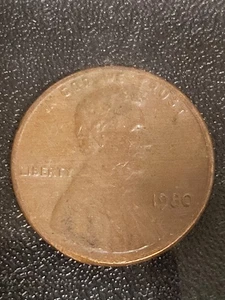 1980 No Mint Error STATES Lincoln Cent ON E S - Picture 1 of 8
