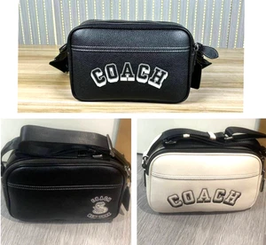 COACH CAJ64 Graham Shoulder Bag Crossbody 3 Colors Refined Pebble Leather Outlet - Picture 1 of 25