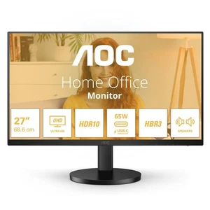 Aoc B3 27 " 3840 X 2160 Pixels 4K Ultra Hd Ips Panel Hdr10 Hdmi Usb-C Monitor - Picture 1 of 1