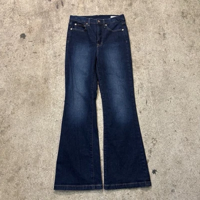 Gap 70s Flare High Rise Denim Jeans Size 4 27x30 Medium Wash Y2K Preppy - Image 1 of 4