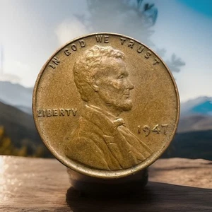 1947-P ss-vz Lincoln Wheat Cent 1 Cent 1c Münze SCHNELLER VERSAND - Bild 1 von 5