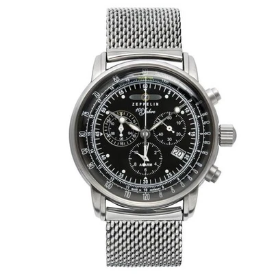 Reloj automático Zeppelin 100 años esfera negra para hombre - 8618M2 Foto 1 de 2