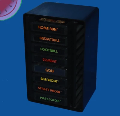 Vintage Atari 2600 Video 8 Game / Manual Storage Holder Organizer Caddy Display - Image 1 of 4