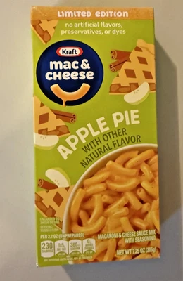 Pastel de manzana Kraft Macarrones con queso y macarrones, estante estable, 7,25 oz EDICIÓN LIMITADA Foto 1 de 3