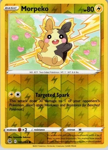 Morpeko Rev. Holo Common SWSH08: Fusion Strike 109/264 LP-NM - Bild 1 von 2