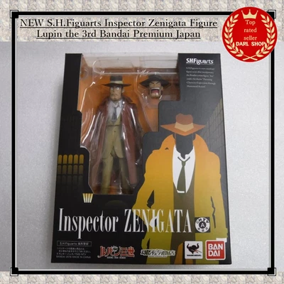 NUEVA FIGURA S.H.Figuarts Inspector Zenigata Lupin the 3rd Bandai Premium Japón Foto 1 de 4