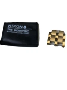 Nixon The Monopoly subtiler Goldglanz & Gold matt EXTRA UHRENLINK - NEU - I872 - Bild 1 von 12