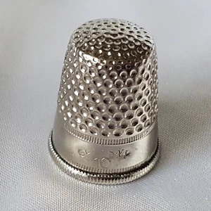 Thimble ~ Steel Metal ~ Size 10 ~ Strong & Sturdy ~ Made in Germany - Picture 1 of 11
