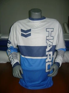HARO OLD SCHOOL BIKE JERSEY CLASSIC BMX JERSEY RACE BIKE SHIRT BMX VINTAGE L BL - Picture 1 of 4