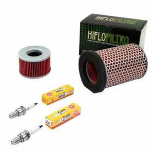 Wartungspaket für Honda CX500 C CX 500 E 1977-86 Luftfilter+Ölfilter+Zündkerzen - Bild 1 von 5
