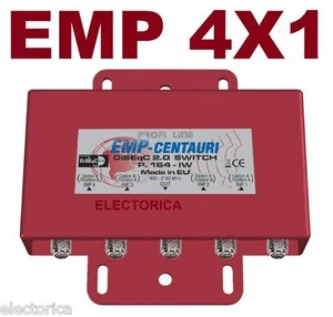 EMP-CENTAURI 4X1 DiSEqC MULTI-SWITCH LNB FTA DISH FREE TO AIR WEATHER PROOF - Picture 1 of 4