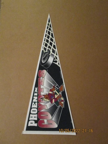 NHL Phoenix Coyotes Vintage Circa 1990's Hockey Net Team Logo Hockey Pennant Cover