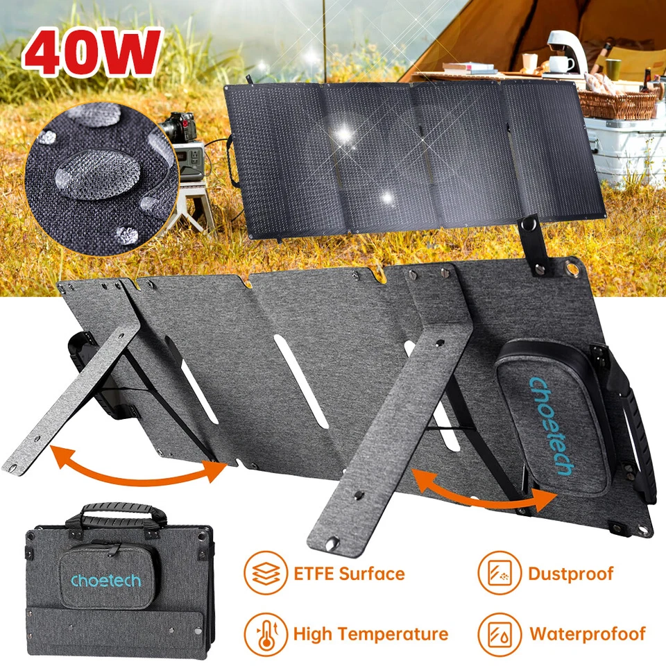 Cargador de banco de energía portátil de 200 W con panel solar Foto 1 de 4