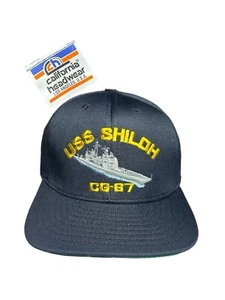 Vintage UNITED STATES SHIP CG-67 SnapBack Mütze verstellbar Kappe - Bild 1 von 6