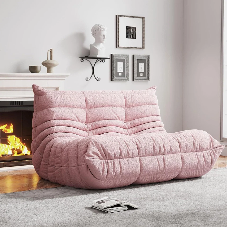 Love Seat Caterpillar Lazy Sofa Beanbag Chair Fireside Chair Tatami Cloud Couch - Image 1 of 4