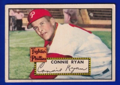 CONNIE RYAN phillies 1952 TOPPS #107 VERY GOOD - Image 1 of 2