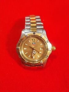 Tag Heuer 2000 Womens Watch Gold Silver Classic Professional Dive 