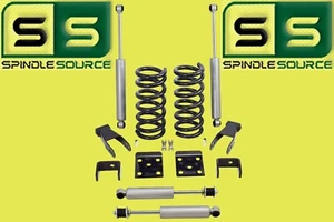 2"/4" Drop Kit Fits 98-15 Ford Ranger 2WD Coils+Flip+Shackles+Shocks SPR CODE-D - Picture 1 of 2