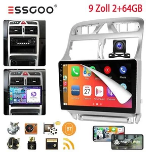 Android 13 64G Autoradio Für Peugeot 307 SW CC 2002-2013 Navi GPS Carplay BT KAM - Bild 1 von 13