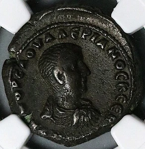 258 NGC XF Saloninus Egipto Alejandría Tetradracma Zeus Busto Año 6 (25051802C) - Imagen 1 de 6