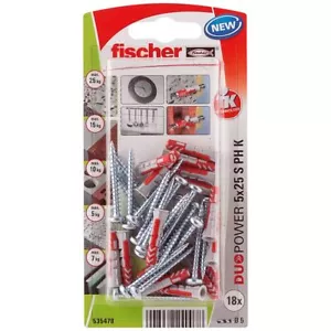 FISCHER DuoPower S T. Bomb. K in blister, tassello con vite - Foto 1 di 5