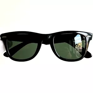 occhiali da sole RAY BAN WAYFARER 5024 SUNGLASSES black b&l vintage usa vintage - Foto 1 di 7