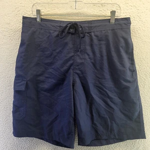 Club Room Mens Board Shorts Blue Medium Drawstring Pocket Casual Swim Trunks - Picture 1 of 13