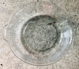 1940 Vintage Fire King Philbe Sapphire Glass Pie Bowl Dish Anchor Hocking 6.5" - Picture 1 of 6