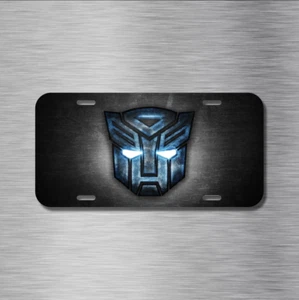 Transformers Vehicle License Plate Front Auto Tag NEW Autobots Decepticons Mega - Picture 1 of 4