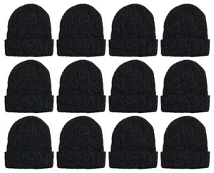 Yacht & Smith 12 Pack of Wholesale Winter Beanie Hats Unisex Bulk - Picture 1 of 6