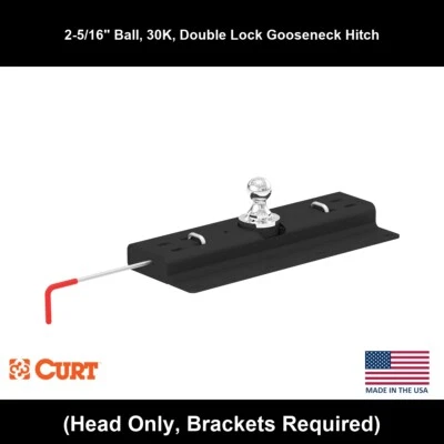 CURT 2019 GMC Sierra 1500 限量鹅颈挂,30K,2-5/16 英寸球(支架) — 第 1/4 张图片