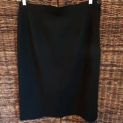 Falda Pendleton De Colección Para Mujer 14 Negra Lana Midi Forrada EE. UU. Cápsula Oficina Trabajo Foto 1 de 4